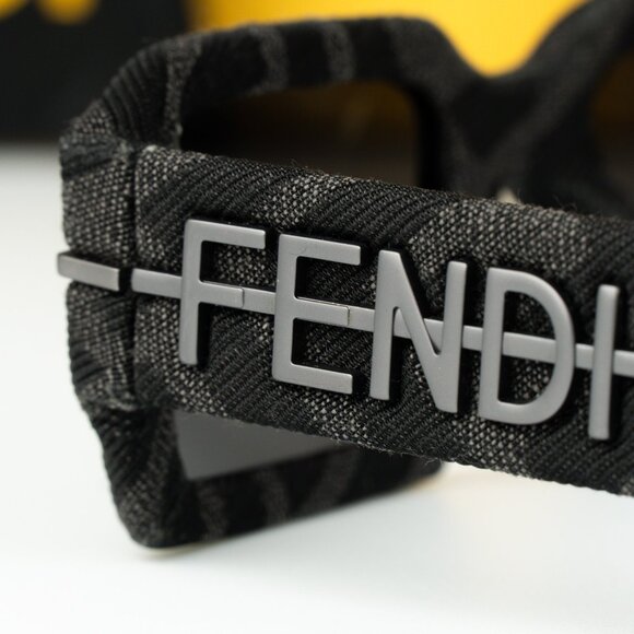 Fendi Women Sunglasses Grey Monogram Rectangle FE40074U FENDIGRAPHY 05A NEW main image 8